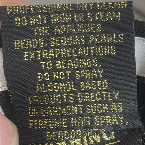 NWT Terani Couture Womens Black Beaded Neckline Strapless High Low Gown Size 18 - Picture 16 of 16